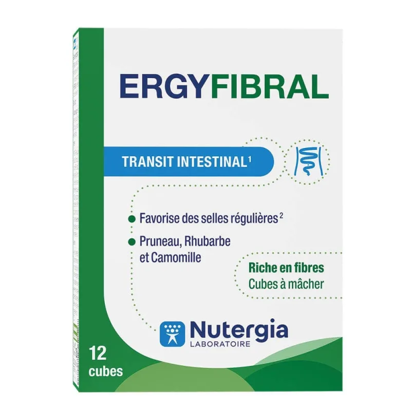 Nutergia Ergyfibral x12 cuburi masticabile — preț și oferte