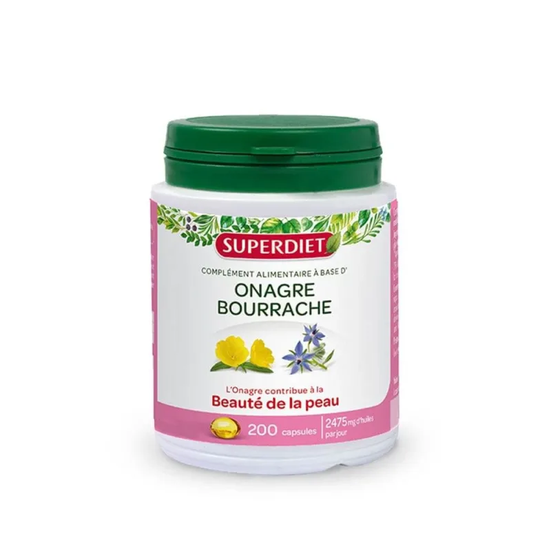 Superdiet Borage și Evening Primrose Oil 200 Capsule — preț și oferte