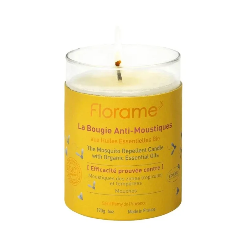 Florame Lumânare pentru țânțari cu uleiuri esențiale Bio 170g — preț și oferte