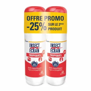 Insect Ecran Skin Repellent Tropical Zones Adulți și copii 2x75ml