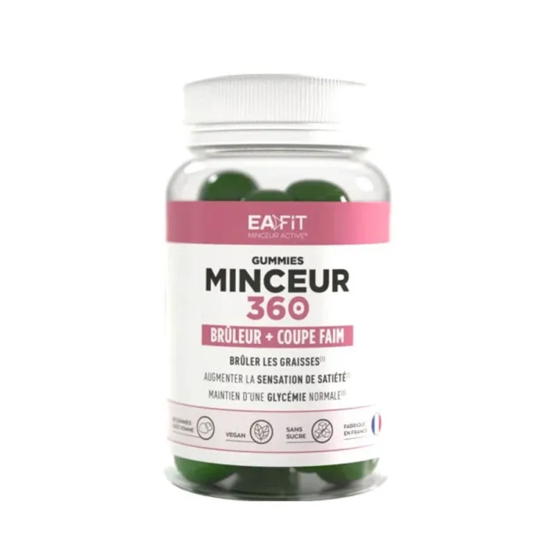Eafit Slimming 360 Burner + supresor al apetitului Aromă de mere 60 de gumii — preț și oferte