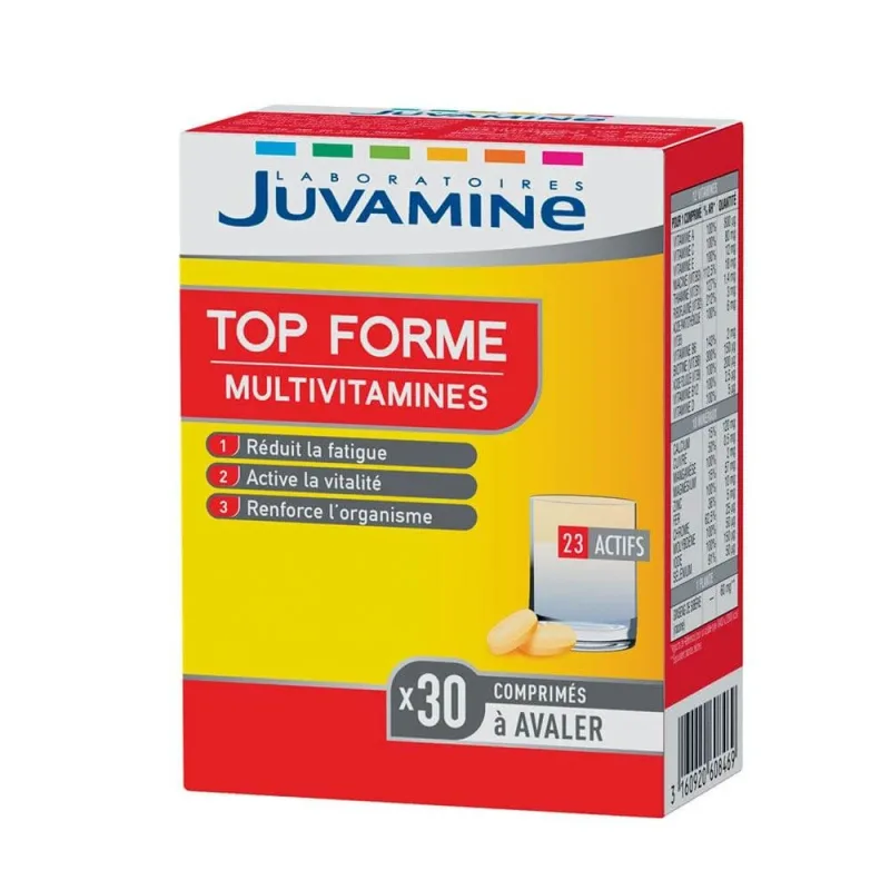 Juvamine Top Forme Multivitamine 23 ingrediente active 30 comprimate — preț și oferte