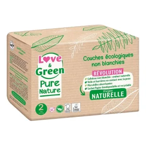 Love&Green Pure Nature Ecological Nappies dimensiune 2 x 35