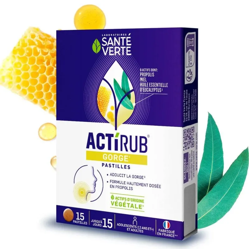 Sante Verte ActiRub Throat Quick Relief 15 pastiluțe — preț și oferte