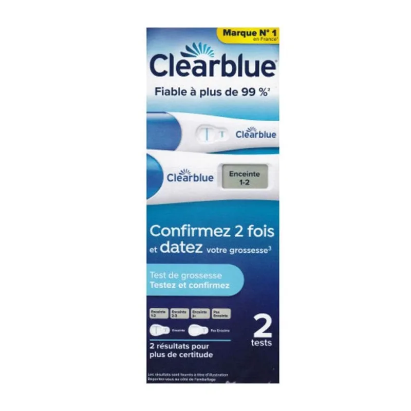 Clearblue Test de sarcină duo confirmare + datare 2 teste — preț și oferte