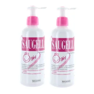 Saugella Girl Emulsie de curățare delicată 2x200ml