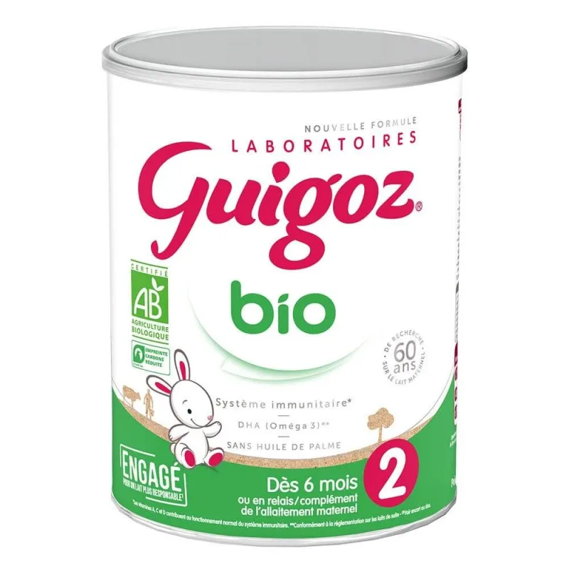 Guigoz Lapte praf bio 6-12 luni 800g — preț și oferte