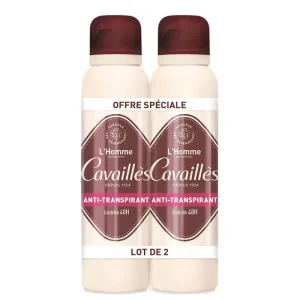 Cavaillès Absorb + Deodorant Spray Antiperspirant 48h Men 2x150ml