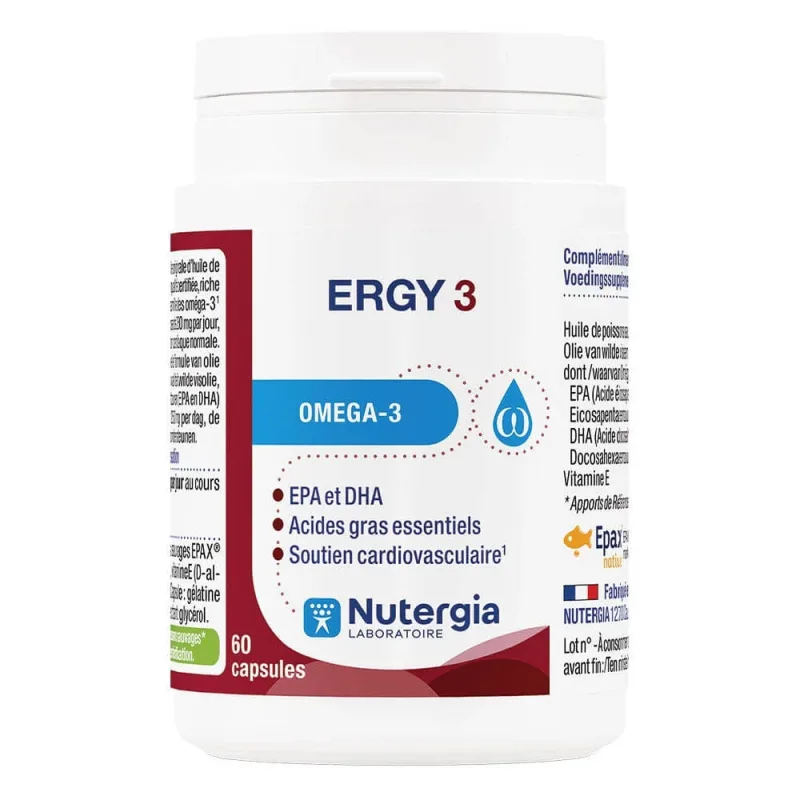 Nutergia Ergy 3 Omega 3 60 capsule — preț și oferte