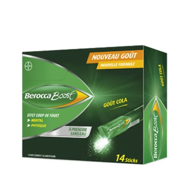 Bayer Berocca Boost Taste Cola 14 sticks-uri — preț și oferte