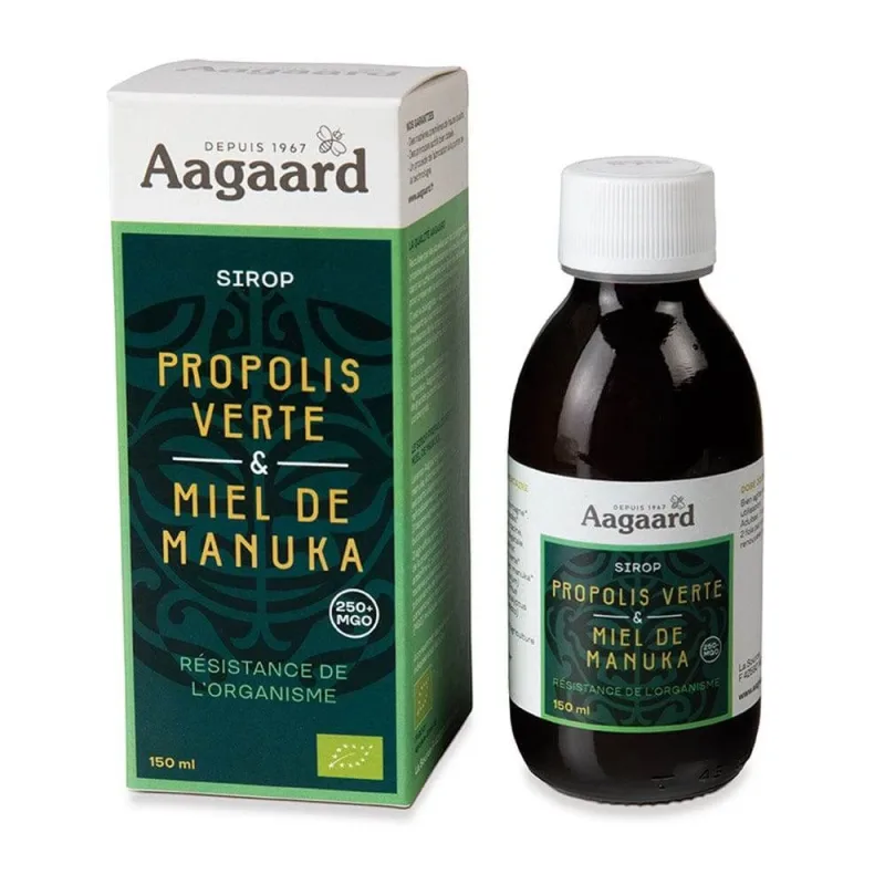 Aagaard Propolis verde și miere de Manuka organică 150 ml — preț și oferte