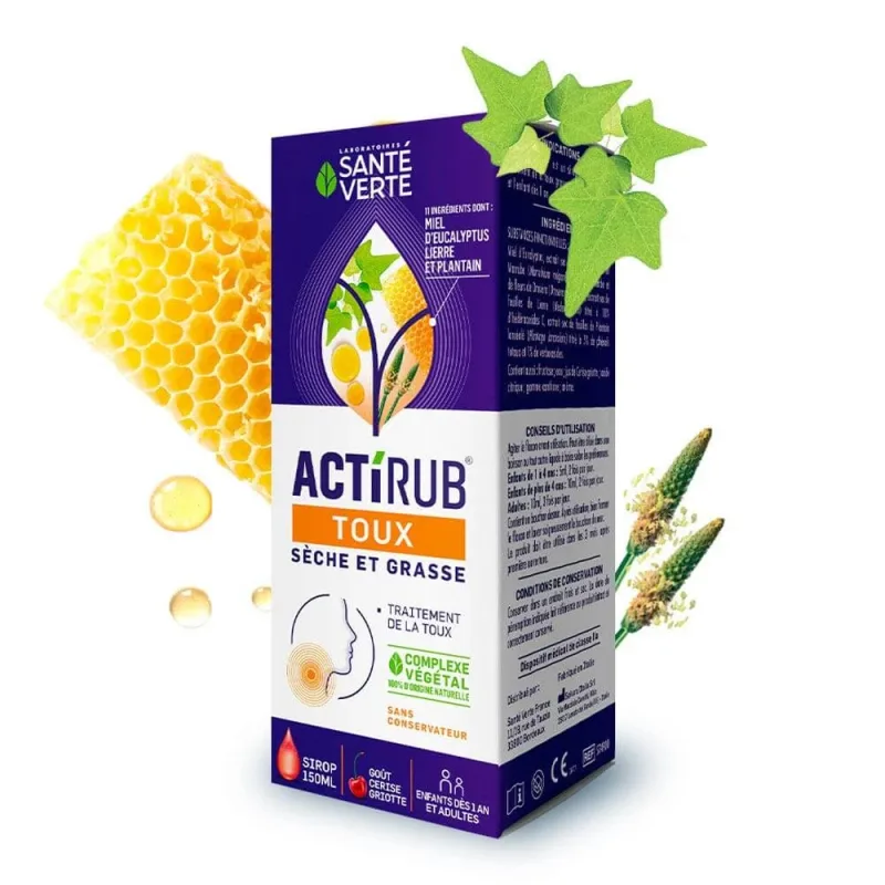 Sante Verte ActiRub Sirop pentru tuse uscată și uleioasă Adulți și copii 150ml — preț și oferte