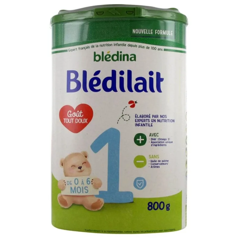 Blédina Bledilait 1 Lapte praf Prima vârstă de la 0 la 6 luni 800g — preț și oferte