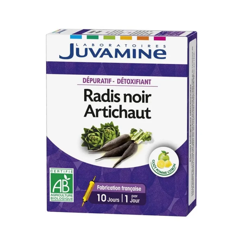 Juvamine Purificare și detoxifiere Ridiche neagră 10 fiole — preț și oferte