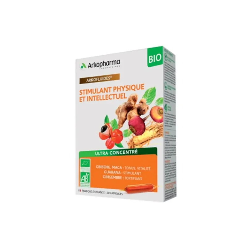Arkopharma Arkofluids Organic Stimulant, Tonic și Vital 20 bulbi — preț și oferte