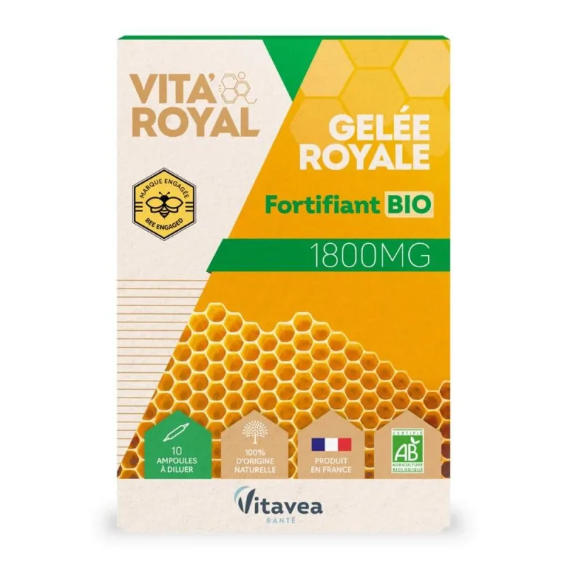 Vitavea Santé Vita'Royal Organic Royal Jelly Fortifiant 10 fiole — preț și oferte