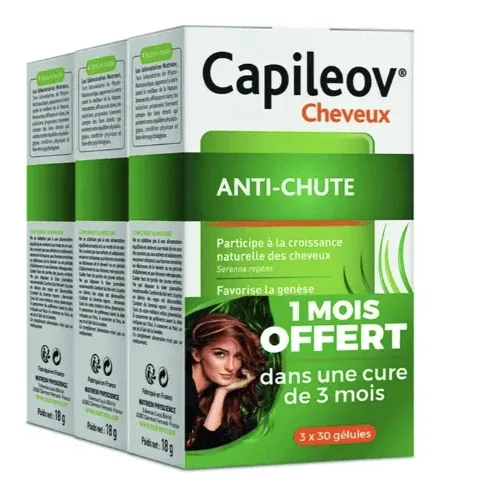 Nutreov Capileov Anticăderea părului, 3 x 30 capsule — preț și oferte