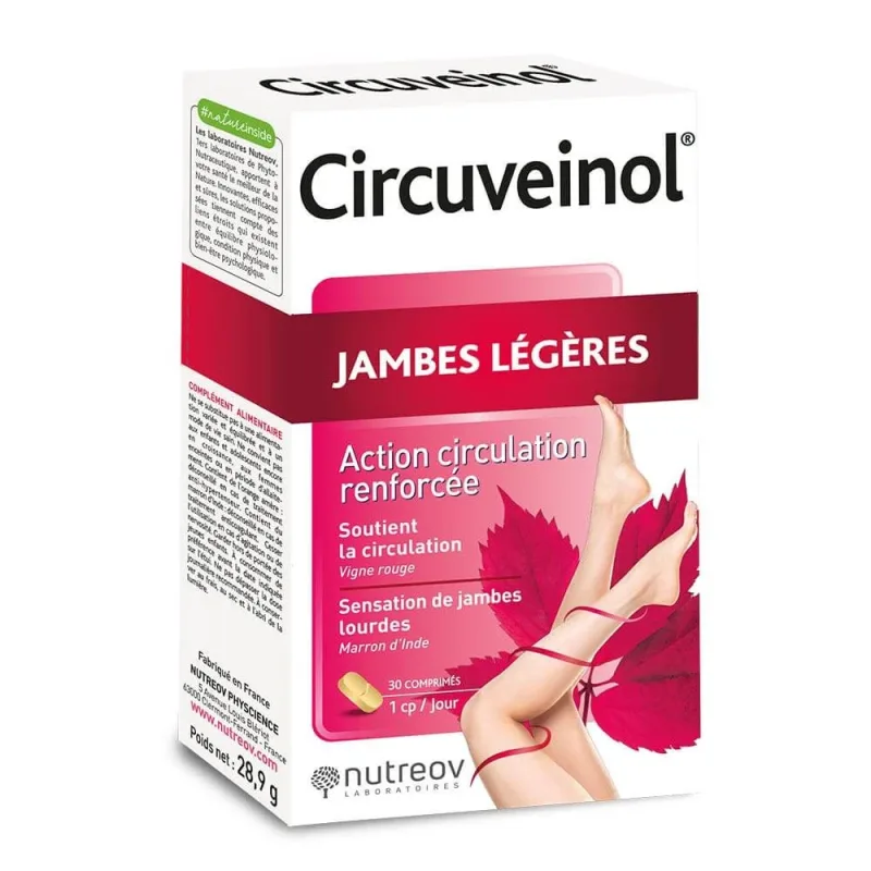 Nutreov Circuveinol Jambes légères Action circulation renforcée 30 comprimés — preț și oferte