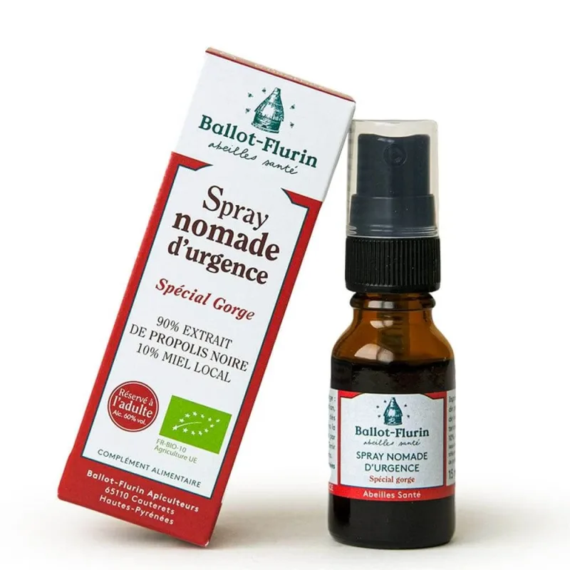 Ballot-Flurin Spray organic de urgență pentru nomazi 15ml — preț și oferte