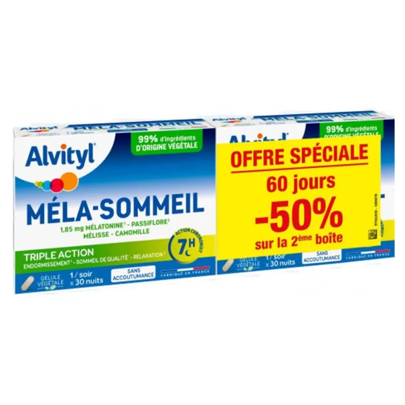 Alvityl Méla-Sommeil 2x30 Capsule vegetariene — preț și oferte