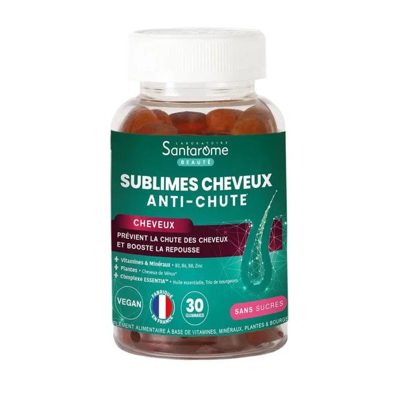 Santarome Sublime Hair Anti cădere Gust piersică 30 gumă — preț și oferte