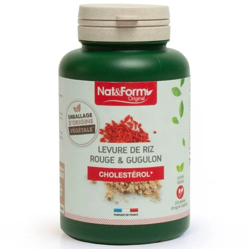 Nat&Form Drojdie roșie de orez și Gugulon 200 capsule — preț și oferte