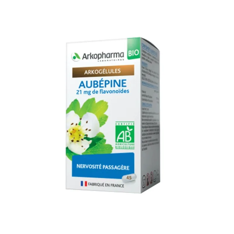 Arkopharma Arkocapsule Hawthorn Bio - 21mg Flavonoide - Nervozitate temporară 45 capsule — preț și oferte