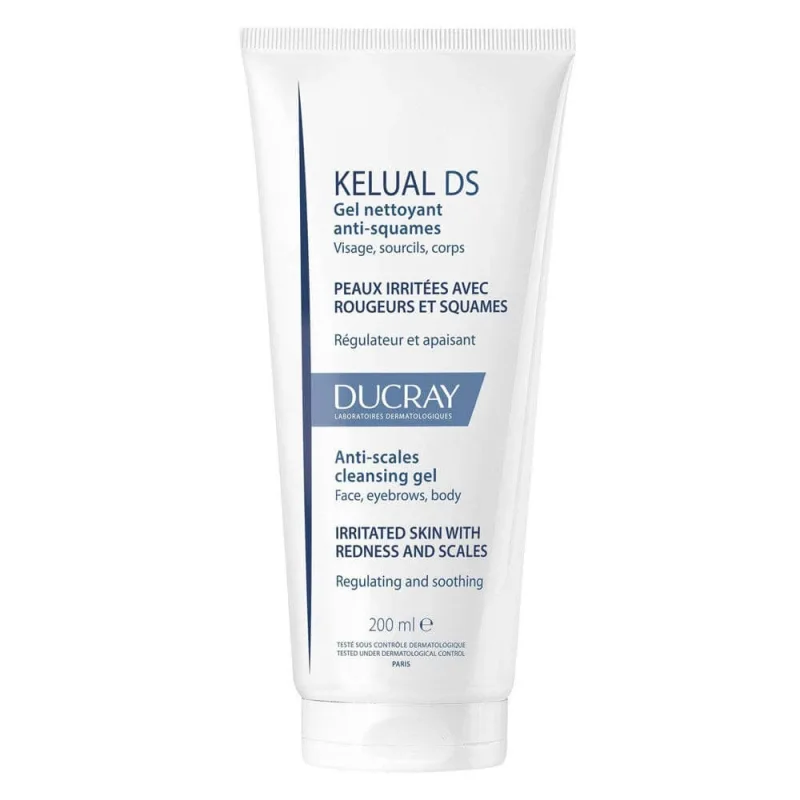 Ducray Kelual Ds Gel spumant pentru piele înroșită și descuamată 200 ml — preț și oferte
