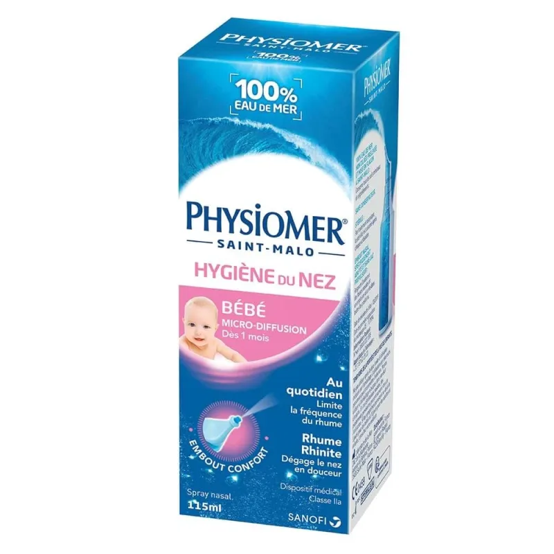 Physiomer Microdiffusion pentru igiena nasului copilului 115 ml Omega Pharm — preț și oferte