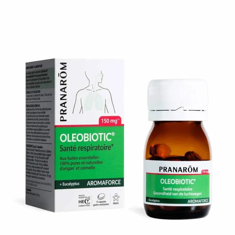 Pranarôm Aromaforce Oleobiotic Sănătate respiratorie 15 Caspoles — preț și oferte