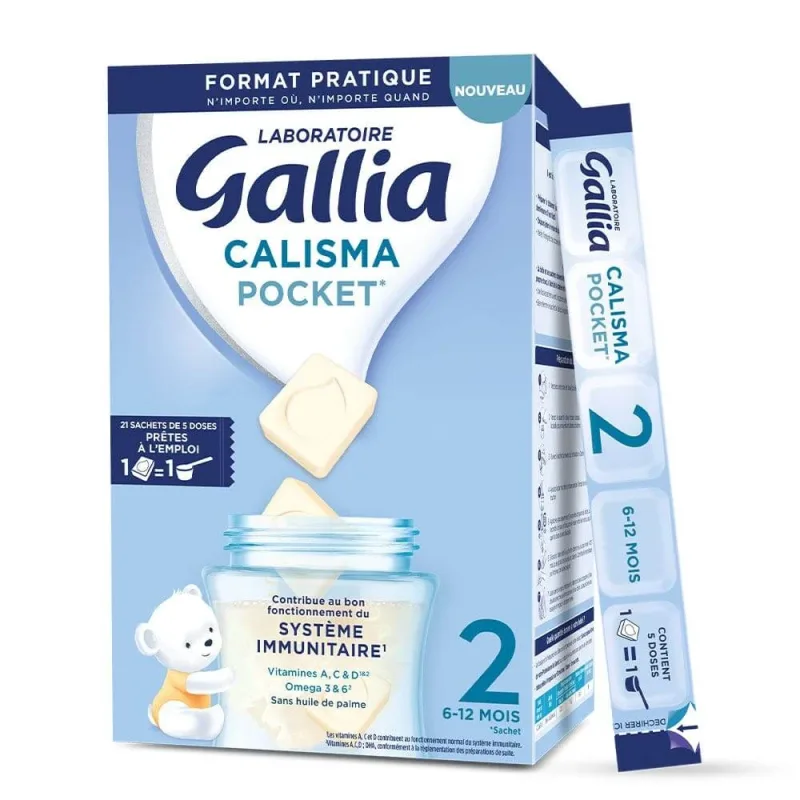 Gallia Calisma Pocket a doua vârstă 6-12 luni 21 pliculețe cu 5 doze — preț și oferte