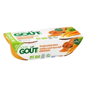 Good Gout Petits Plats Bebe Bio Morcov linte cartofi dulci Stil Dahl De la 10 luni 2x190g