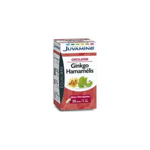 Juvamine Ginkgo Hamamelis Circulație 30 capsule