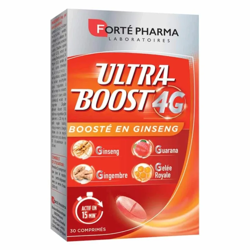 Forté Pharma Ultra Boost 4G Energie naturală cu ginseng 30 comprimate — preț și oferte