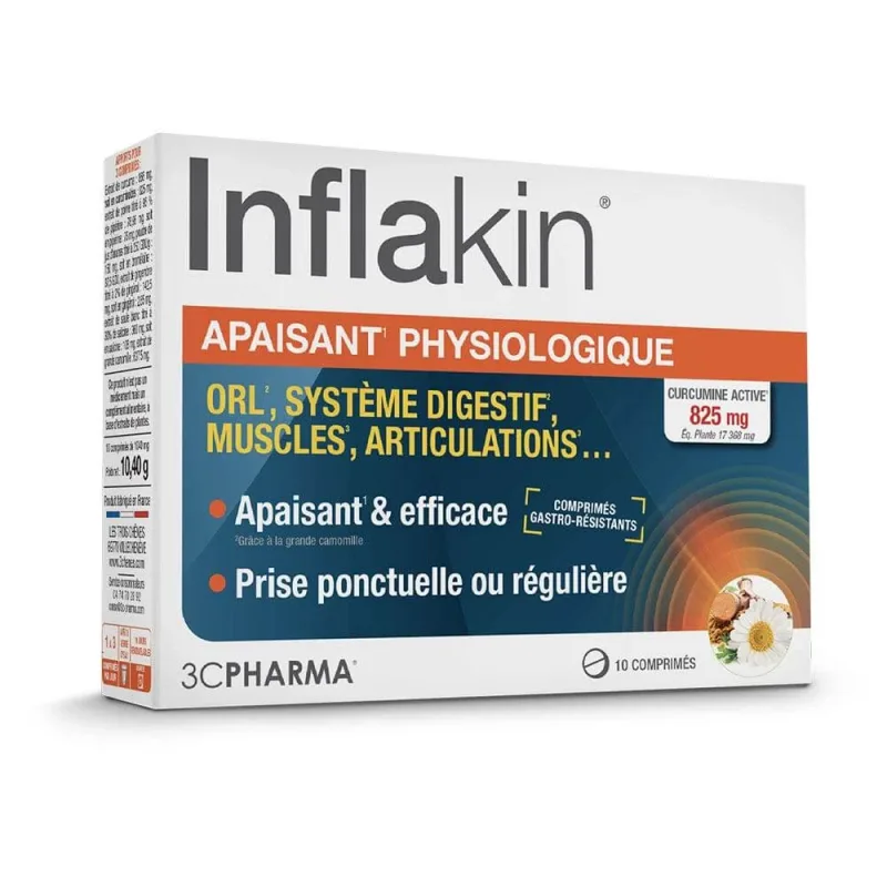 3C Pharma Inflakin calmant fiziologic 10 tablete — preț și oferte