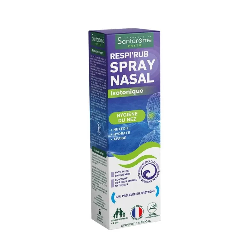 Santarome Respi'Rub Spray nazal izotonic pentru igiena nasului 100ml — preț și oferte