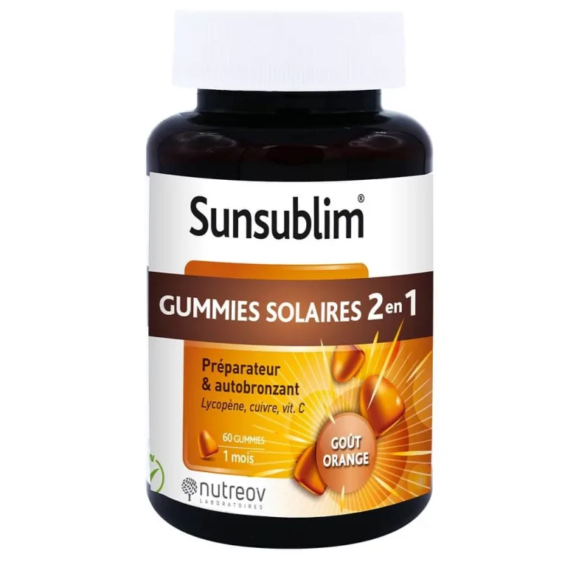 Nutreov Sunsublim Preparator și autobronzant 60 gume — preț și oferte