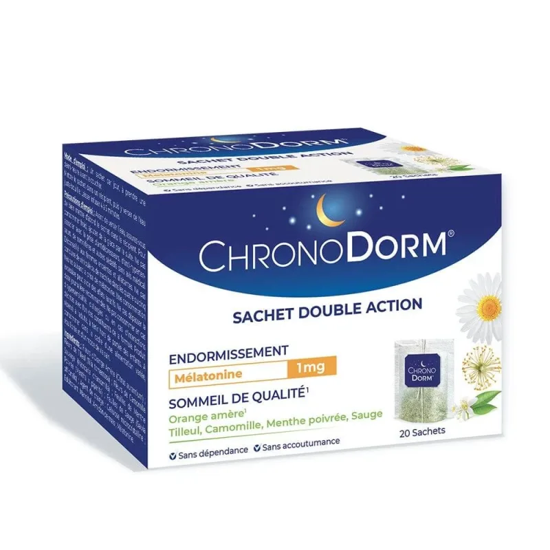 Chronodorm Double-Action Melatonin 20 plicuri de ceai — preț și oferte