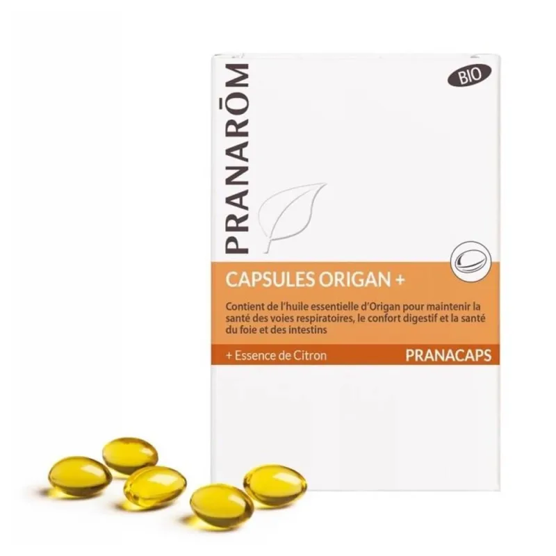 Pranarôm Pranacaps Oregano + 30 Capsule Bio — preț și oferte