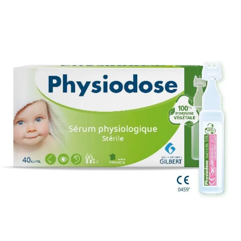 Gilbert Physiodose Ser fiziologic steril Plastic pe bază de plante 40 doze unice de 5 ml — preț și oferte