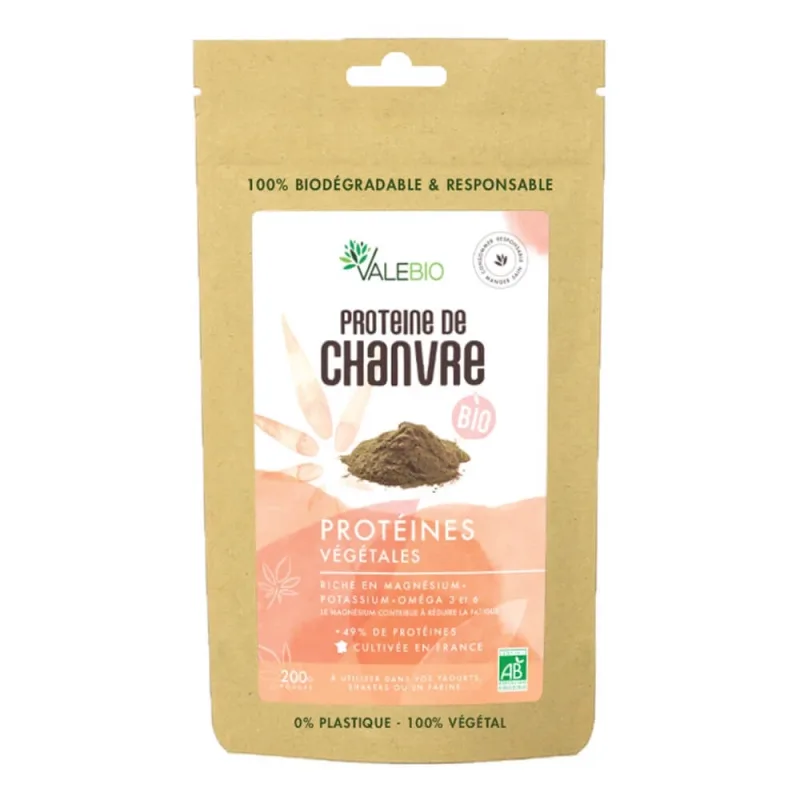 Valebio Proteină organică de cânepă 200g — preț și oferte
