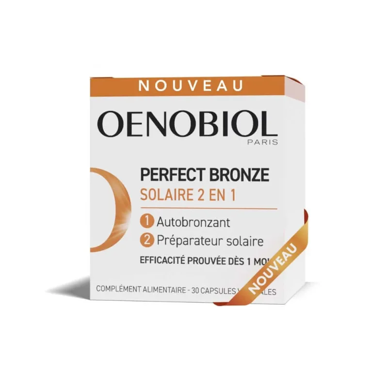 Oenobiol Perfect Bronze I Solari 2 în 1 Autobronzant și protecție solară 30 capsule vegetariene — preț și oferte
