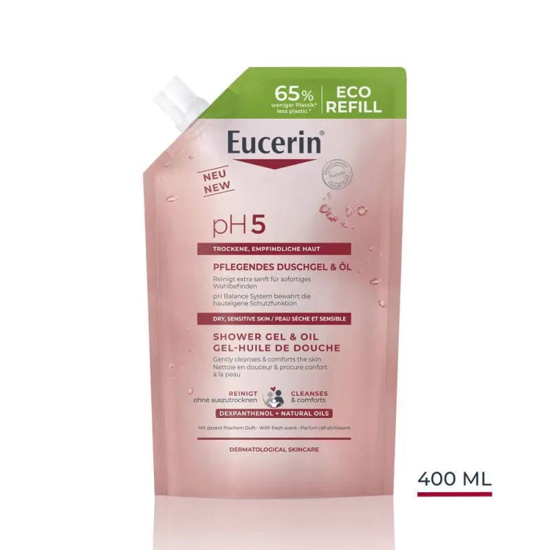 Eucerin Ph5 Ulei de duș Reumplere 400 ml — preț și oferte