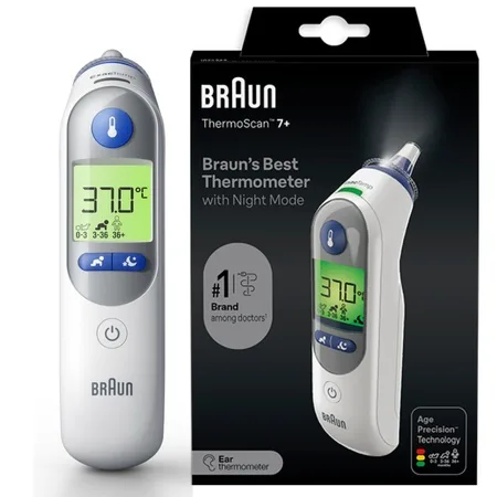 Braun ThermoScan 7+ IRT6525 | Termometru auricular noapte — preț și oferte