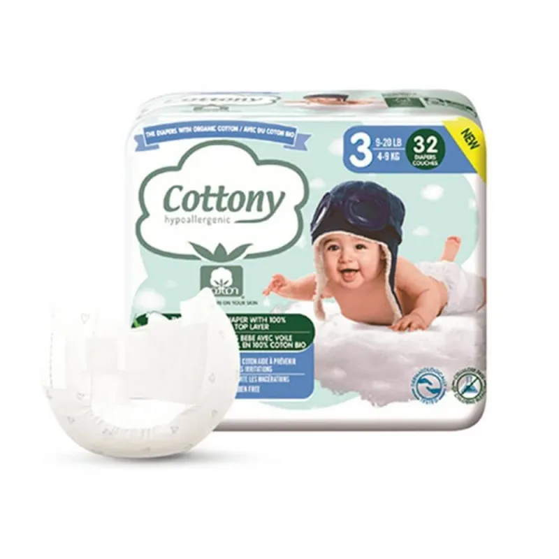Scutece Cottony Bebe T3 (4-9 Kg) x32 — preț și oferte