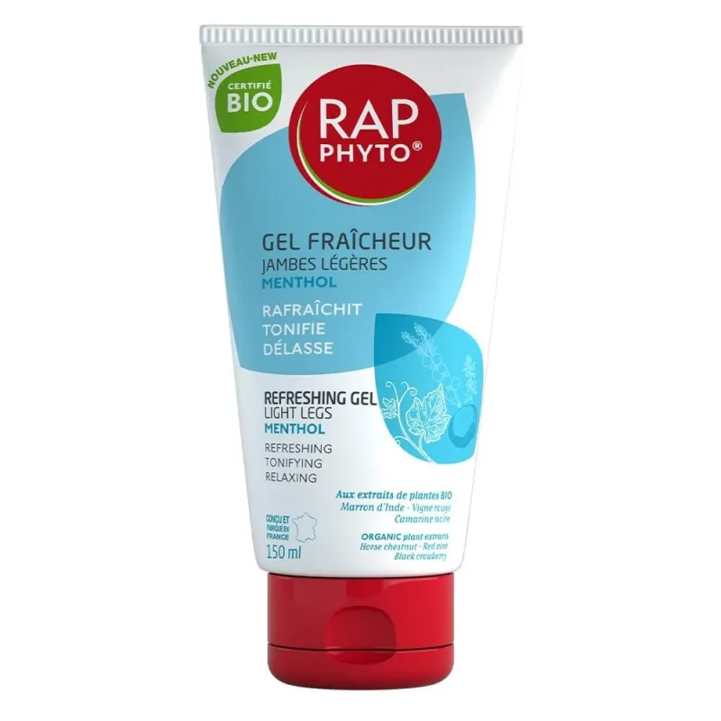 Rap Phyto Gel Fraîcheur Mentol Jambes Légères Certificat Organic 150 ml — preț și oferte