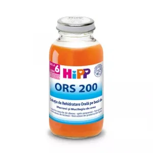 HiPP ORS 200 morcov si orez 200 ml – Rehidratare orala pentru bebelusi +6 luni