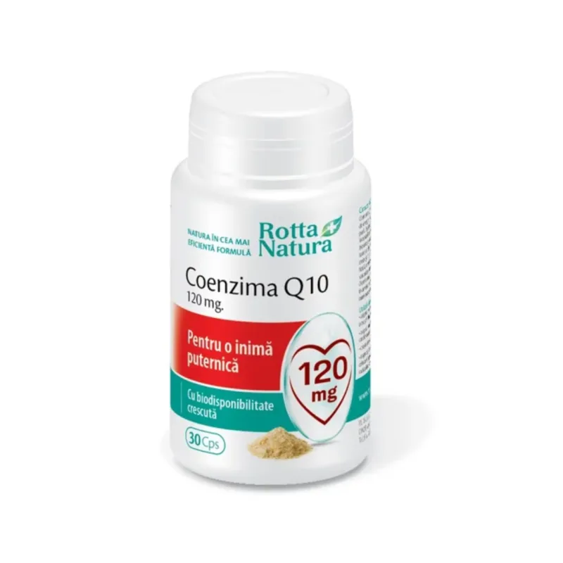 Coenzima Q10 120 mg,  30 capsule, Rotta Natura — preț și oferte