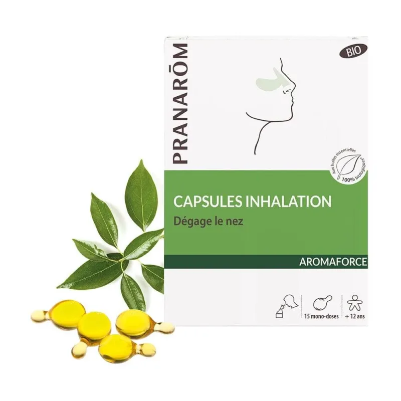 Pranarôm Aromaforce Inhalare - Decongestionare nazală 15 capsule — preț și oferte
