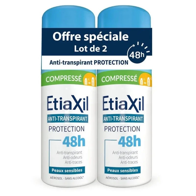 Etiaxil Antiperspirant Deodorant Comprimat 48h Protejează pielea sensibilă 2x100ml — preț și oferte